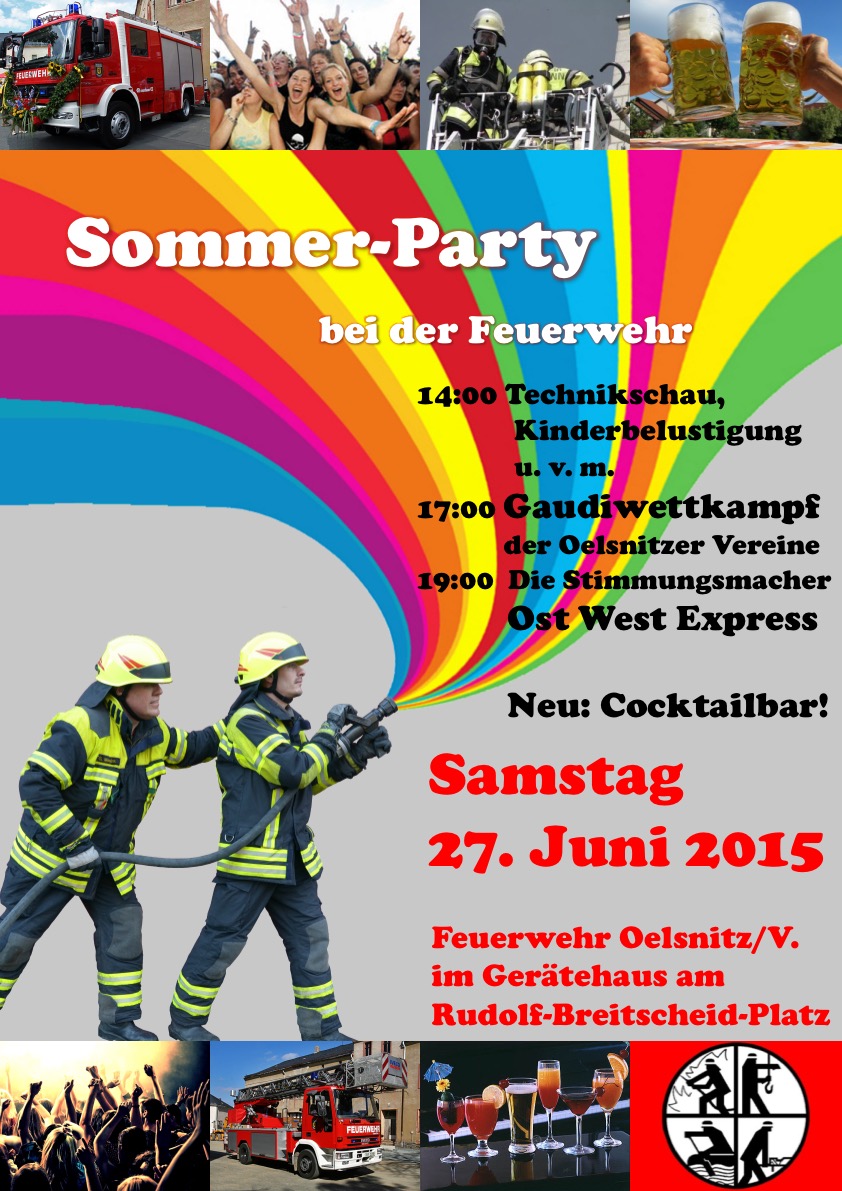 Plakat Sommerparty 2015