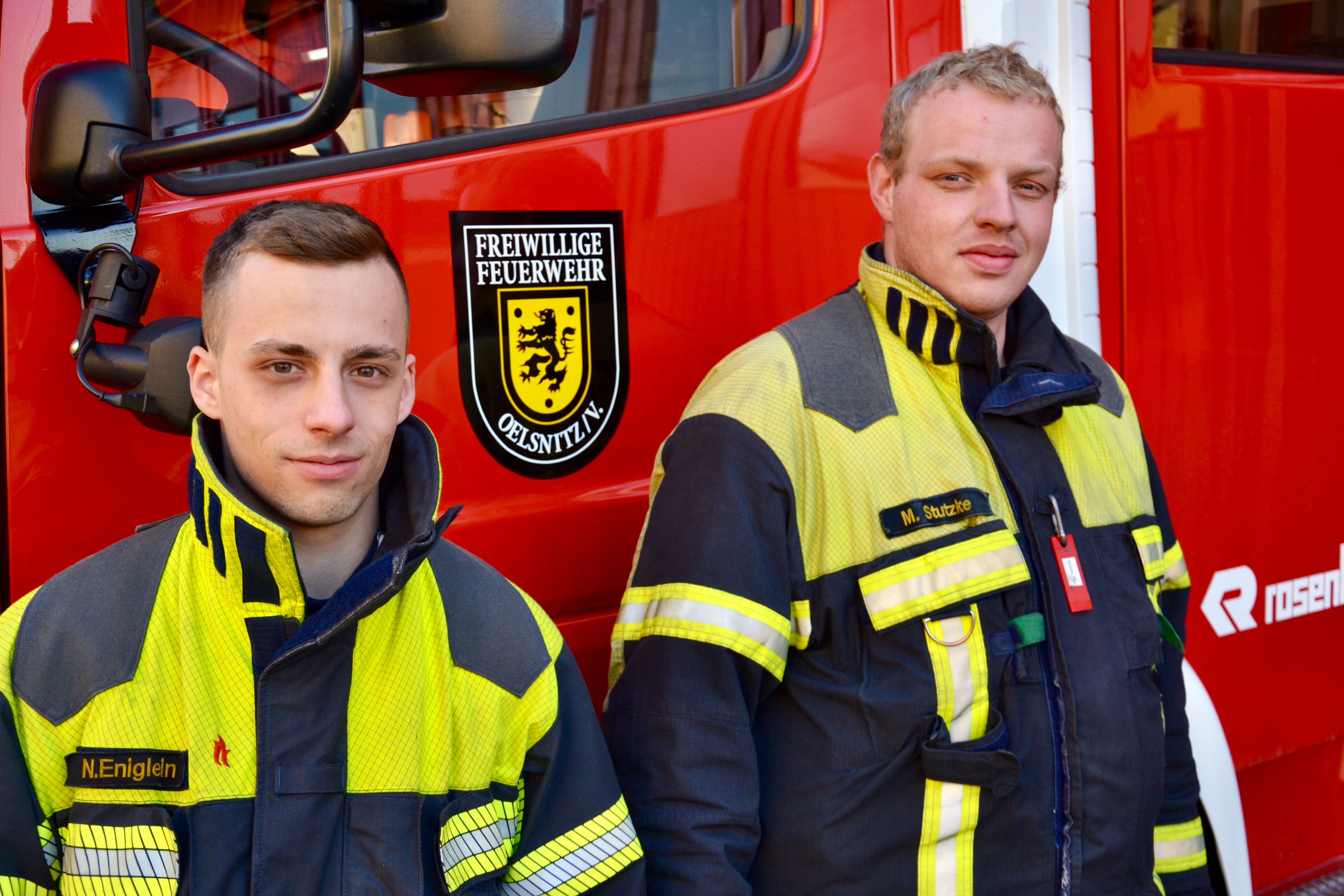 Jugendwart Max Stutzke (r.) und sein Stellvertreter Nils Eniglein (l.)