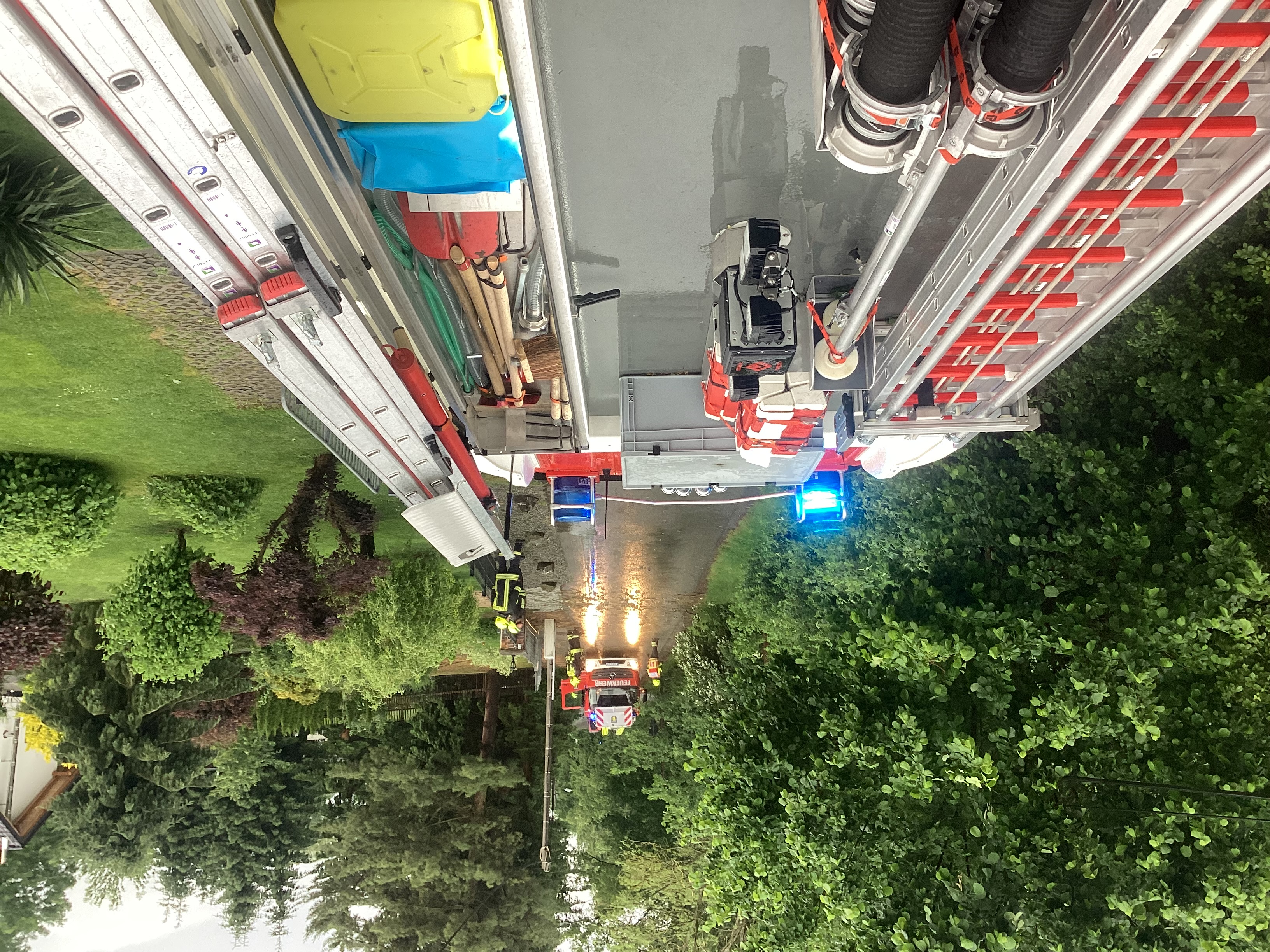 Ast droht auf Straße zu stürzen Ast droht auf Straße zu stürzen