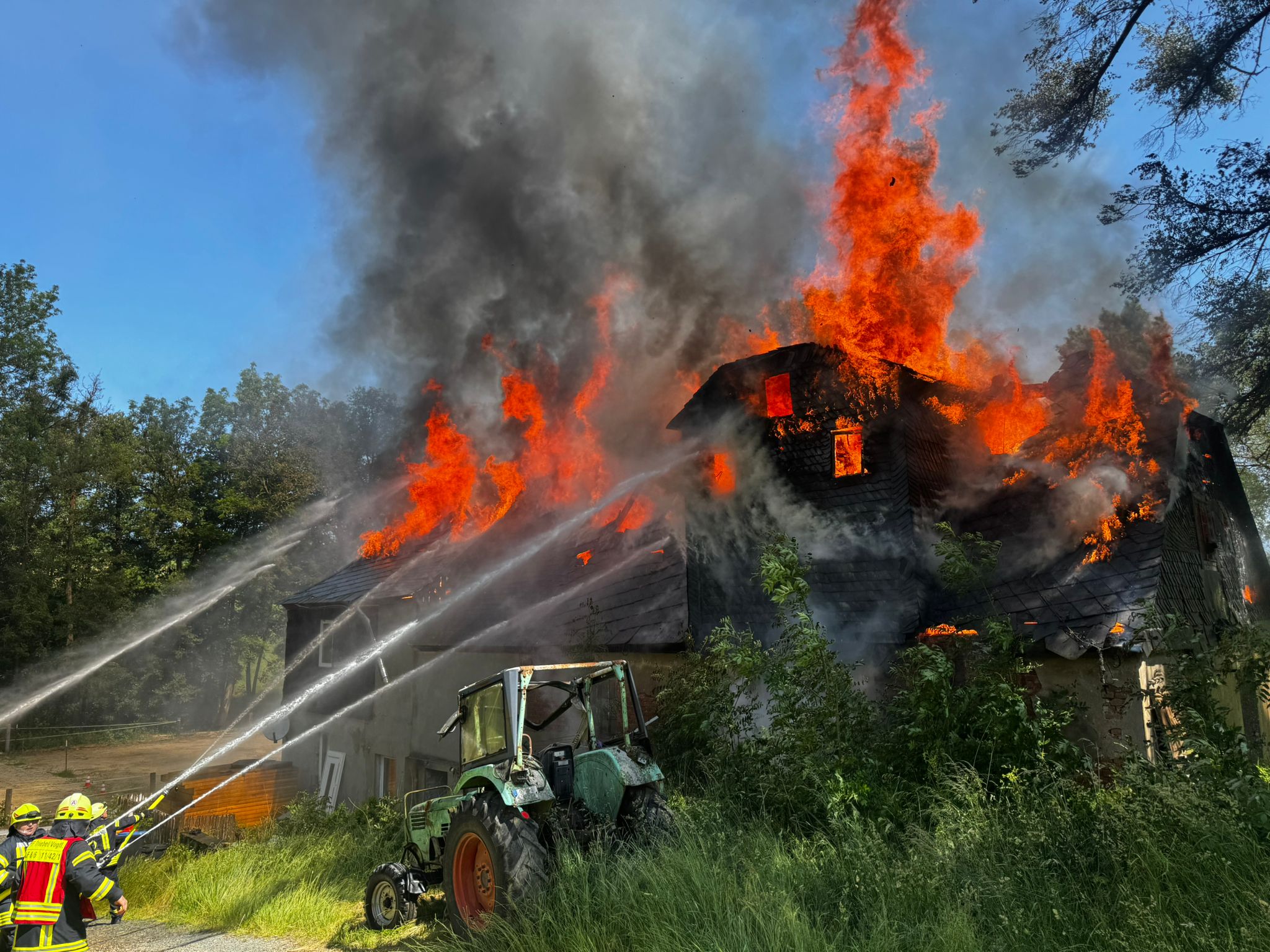 Einsatzfoto Brand - Landwirschaft/Scheune