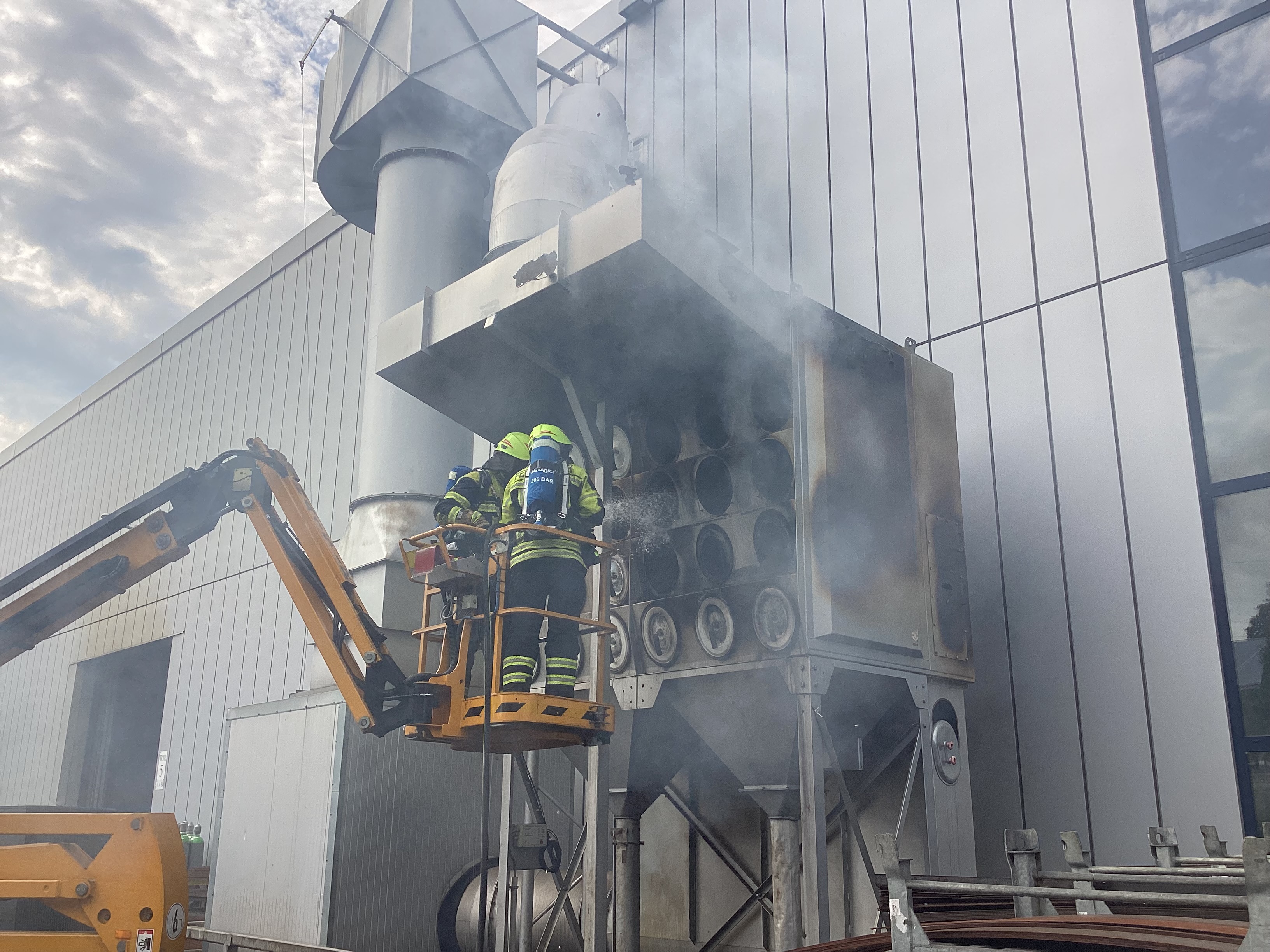 Einsatzfoto Brand - Absaugung