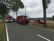 Verkehrsunfall mit eingeklemmter Person