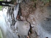 Straßenbelag unterspült